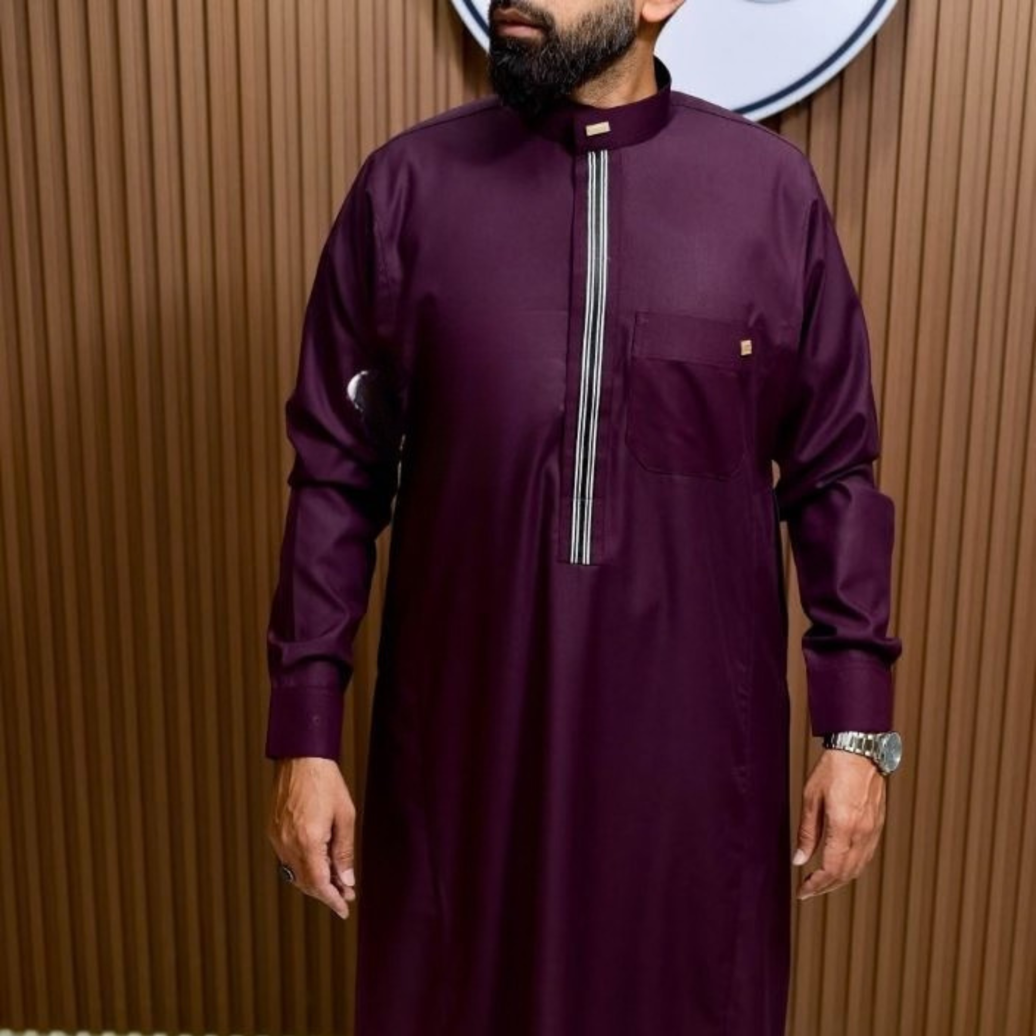 Qamis Couleur Bordeaux Royal