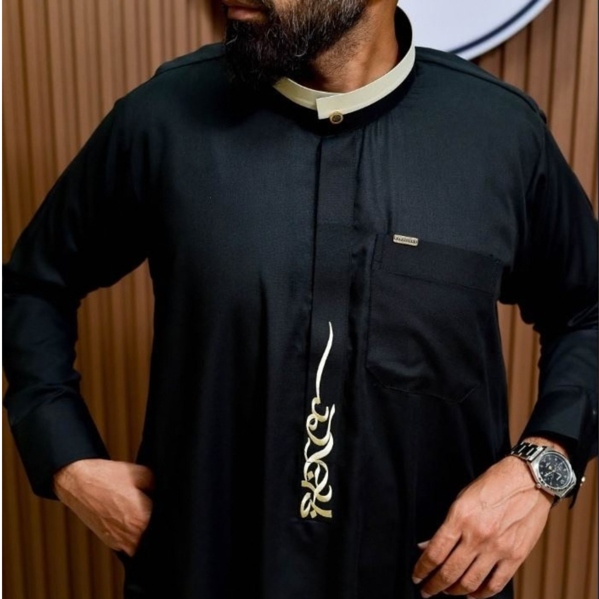 Qamis Al Noor Noir