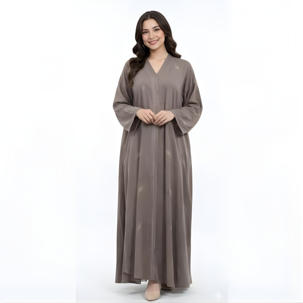 Abaya Etoile couleur Taupe