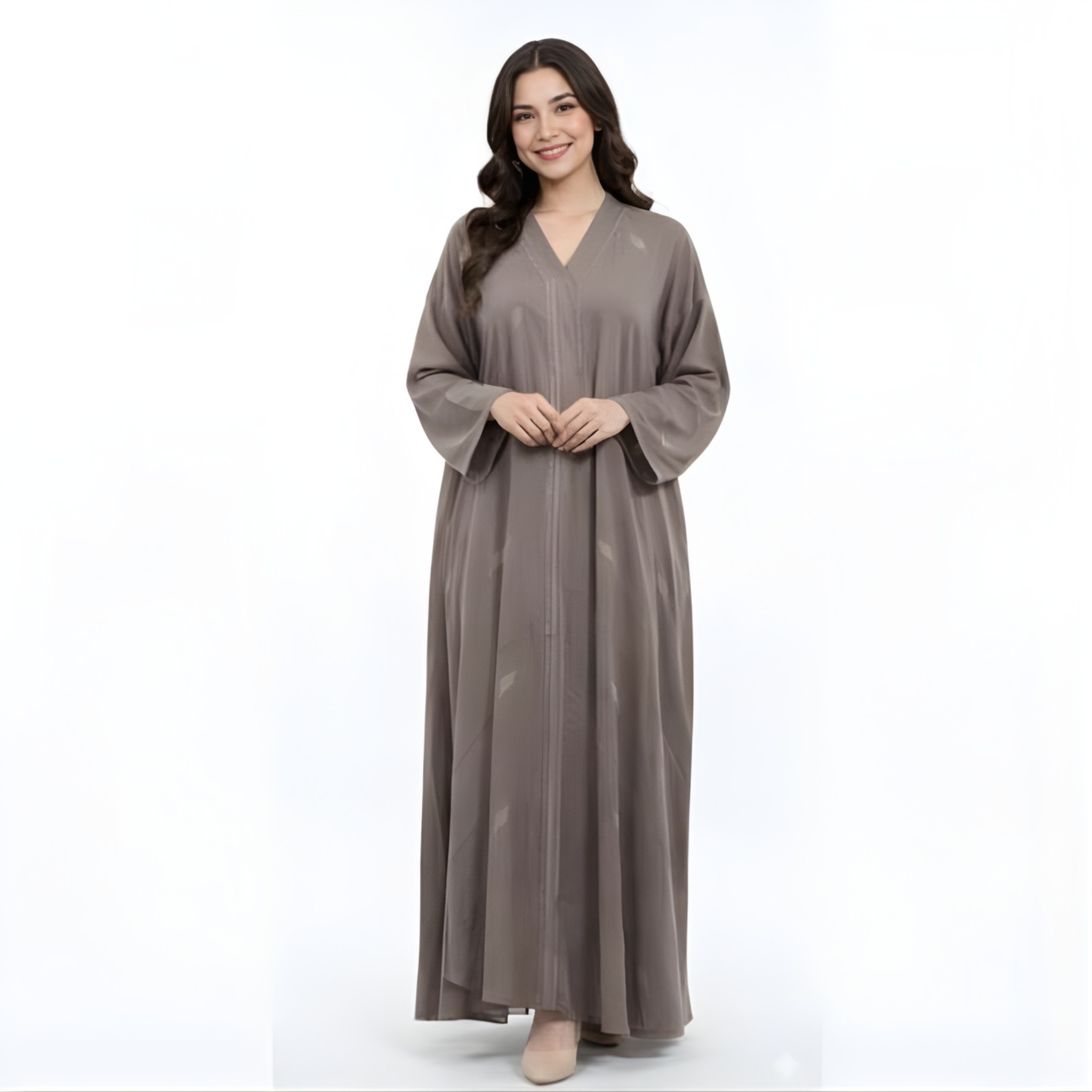 Abaya Etoile couleur Taupe